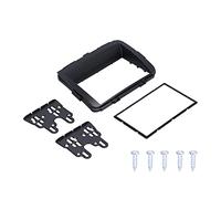 2 Din Car Radio Fascia Dash Panel Mounting Kit, Replacement for Carens 2013, Rondo 2013, ABS Material, Black Color, Easy Installation with Inner Frame, Brackets and Screws