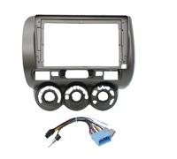 2 Din Car Radio Fascia For Fit For Jazz For City 2002-2008 Stereo Audio Player DVD Panel Dash Kit Frame Center Console Holder(LHD and Cable A)