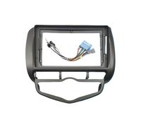 2 Din Car Radio Fascia For Fit For Jazz For City 2002-2008 Stereo Audio Player DVD Panel Dash Kit Frame Center Console Holder(LHD and Cable B)