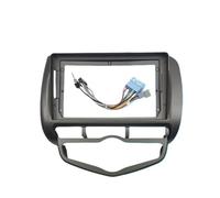 2 Din Car Radio Fascia For Fit For Jazz For City 2002-2008 Stereo Audio Player DVD Panel Dash Kit Frame Center Console Holder(RHD and Cable B)
