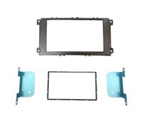 2 Din Car Radio Fascia For Ford For Focus II For Mondeo S-Max C-Max 2007-2011 Stereo Dash Kit Fit Installation Trim Facia Frame Bezel Car Stereo Facia(Silver,173X98 mm)