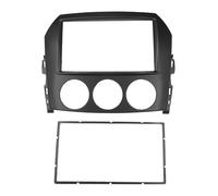 2-Din Car Radio Fascia for MX-5 Miata 2005+ - Bezel Dash Kit with 7-Inch Frame & Mount - Black ABS