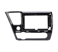 2 Din Car Stereo Fascia Panel Frame 9 Inch, ABS Black Navigation Dash Trim for Civic 2012-2015 US Version - Seamless Fit, Protective Durable Material, Easy Installation (Without power cord)