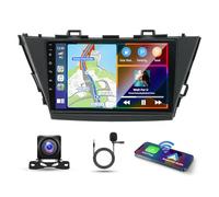2 Din Car Stereo for Toyota Prius Plus V Alpha 2012-2017 with Wireless Carplay Android Auto, 9" HD Touchscreen 2G+32G Android 14 Car Radio Receiver w/GPS Navi Bluetooth Wifi BT SWC FM Backup Camera