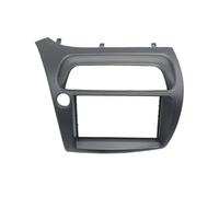 2 Din CD Car Fascia Radio Panel Stereo Frame Adapter Cover Trim Left Wheel For Civic Hatchback 2006-2011(Gray,LHD)