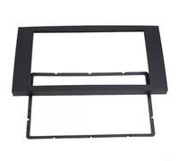 2 Din Fascia Panel for Ford Focus, Double Din Radio Frame Compatible with C-Max S-Max Fusion Transit Fiesta, Car Trim in Black Plastic