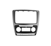 2 Din For Skoda For Octavia 2010-2013 Radio Fascia Audio Stereo Panel Mounting Installation Dash Kit Trim Frame Adapter Car Radio Frame Installation Kit(Wooden MT)