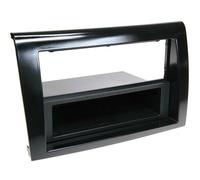 2-DIN Front Panel Adapter with Storage Pocket for FIAT Bravo 2007 > Black Piano