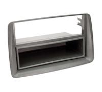 2-DIN Front Panel Adapter with Storage Pocket for Fiat Panda Grey