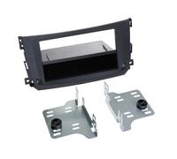 2-DIN Front Panel Adapter with Storage Pocket for Smart ForTwo 2010 > Black