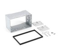2 - Din Radio Installation Kit | Universal Fit for Most Car Stereos/Dashboards/Vehicles | High Strength Iron & ABS Frame with Heat Dissipation | Easy Mount Bezel Fascia Trim
