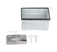 2 Din Stereo Radio Panel Slot Universal Bracket Kit Trim Equip Mounting Frame