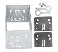 2 Din Universal Radio Frame Aluminum Alloy Stereo Audio Installation Fascia, Durable 7.1x4.3 Inch Inner Size, Easy Mounting - Universal Fit for Car DVD Player, Stable Structure,