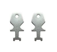 (2) Dispenser #50418 "Rollsavr Keys for Georgia Pacific Jumbo Bath Tissue Dispenser & and Handful of Kruger/Bobrick Dispenser (2)