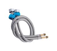 2 Divisions Rustless Against Oxidation Flexible Water Hose Global Suitable Faucet Pipe Associations Home Commercial Use Pointed Tip Plaited Tubing