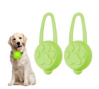 2 Dog Collar Light, LED Waterproof Dog Tag Light Clip-on Silicone Flashing Pet Safety Lights 3 Modes Light Up Dog Collars High Visibility Puppy Collar Harness Light for Night Walking Running (Green)