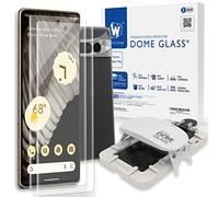 [2 DOME +1 CAM PACKAGE] Whitestone Dome Glass Screen Protector for Google Pixel 7 PRO (2022), Full Tempered Glass Shield with Liquid Dispersion Tech [Easy to Install Kit] - 2pack