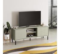 Ash Green 1 Door TV Unit Handless 1 Shelf