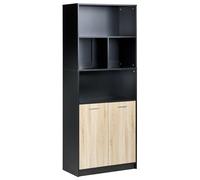 2 Door Bookcase ZEHNA Brown/ Black