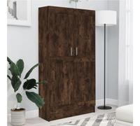 2-Door Bookshelf Deep Bookcase Book Storage Cabinet Living Room Display Unit