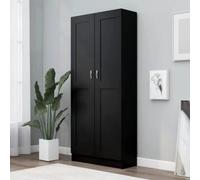 2-Door Bookshelf Deep Bookcase Book Storage Cabinet Living Room Display Unit