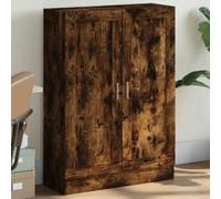 vidaXL Book Cabinet Bookcase Shelf Storage Cabinet Smoked Oak Engineered Wood