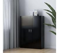 vidaXL Book Cabinet Black 82.5x30.5x115 cm Engineered Wood, Black