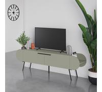 FWStyle 2 Door Capsule TV Stand Entertainment Unit Ash Green FWStyle Green