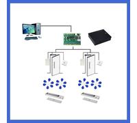 2-Door Control Kit with Reader180kg Magnetic Locks/Power Unit/Key Fob/Switch