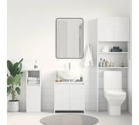 2 Door Freestanding Vanity Unit Basin Sink Bathroom Storage Cabinet Cupboard