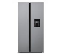 SIA Freestanding 2 Door American Fridge Freezer 627L - Silver