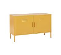 2 Door Metal Sideboard Yellow URIA