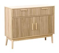 Beliani 2 Door Sideboard Lynwood Light Brown