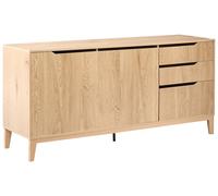 Beliani 2 Door Sideboard Moncton Light Brown
