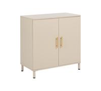 2 Door Sideboard OMBURA Metal Beige