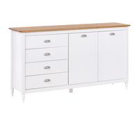 2 Door Sideboard SHILLINGTON Pine Wood White