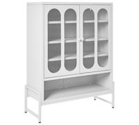Beliani 2 Door Sideboard Soletta Metal White