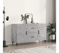 vidaXL Sideboard Concrete Grey 100x36x60 cm Engineered Wood