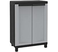 Terry, Twist Black 680, 2 Door Cabinet, 1 Internal Shelf - 68x39x91.5 cm