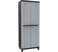 Terry, Twist Black 2680, 2 Door Cabinet, 3 Internal Shelves - 68x39x170 cm