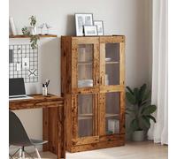 2 Door Vitrine Cabinet Bookshelf Book Stand Rack Book Display Cupboard Unit