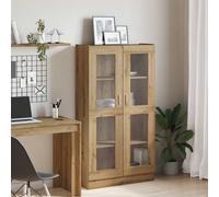 2 Door Vitrine Cabinet Bookshelf Book Stand Rack Book Display Cupboard Unit