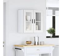 2 Door Wall Cabinet Home Storage Kitchen Cupboard Floating Shelf Engineered Wood