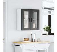 2 Door Wall Cabinet Home Storage Kitchen Cupboard Floating Shelf Engineered Wood