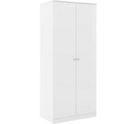 Seconique Denver 2 Door Double Wardrobe - White Gloss