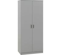 (2 Door Wardrobe) Grey Bedroom Furniture - Bedside Storage Cupboard