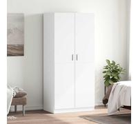 2 Door Wardrobe Storage Shelf Hanging Clothes Wardrobe Bedroom Modern Furniture
