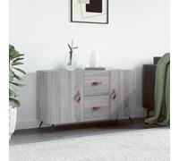 2 Doors Sideboard Cabinet Home Storage Cupboard Buffet with 2 Drawers Unit