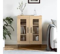 2 Doors Sideboard Storage Cupboard Cabinet Buffet Highboard with Shelves Unit