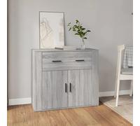 2 Doors Wooden Sideboard Cabinet Kitchen Storage Cupboard W/ 1 Large Drawer Unit